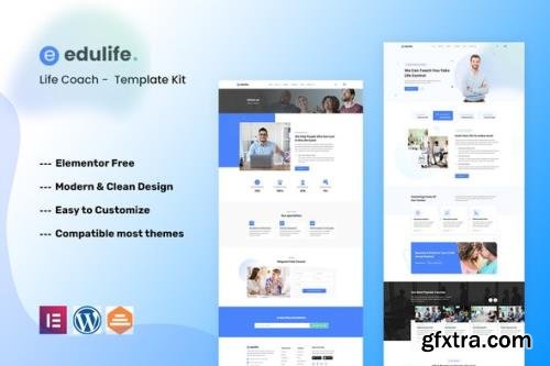 ThemeForest - EduLife v1.0.0 - Life Coach Elementor Template Kit - 35105515