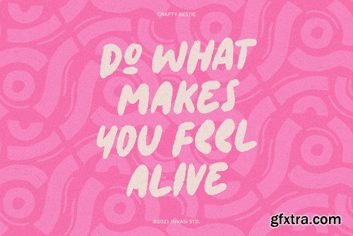 Crafty Bestie - Playful Brush Font