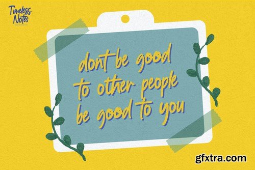 Timeless Notes - Natural Hand Drawn Font