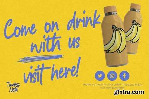 Timeless Notes - Natural Hand Drawn Font