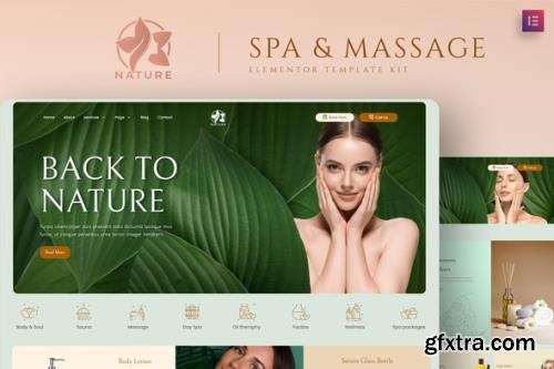 ThemeForest - Nature v1.0.0 - Spa & Massage Elementor Template Kit - 35085889