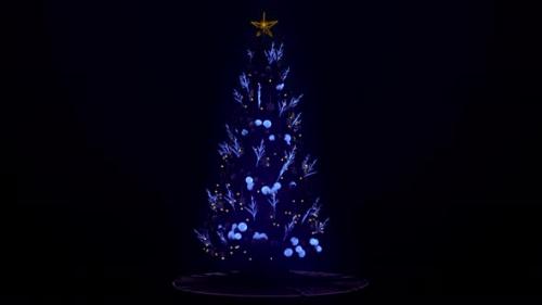 Videohive - Christmas Neon Light Loop 4K - 35162184 - 35162184