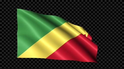 Videohive - Congo Republic Flag Blowing In The Wind - 35177786 - 35177786