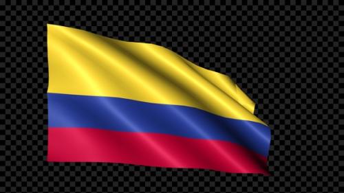 Videohive - Colombia Flag Blowing In The Wind - 35177788 - 35177788