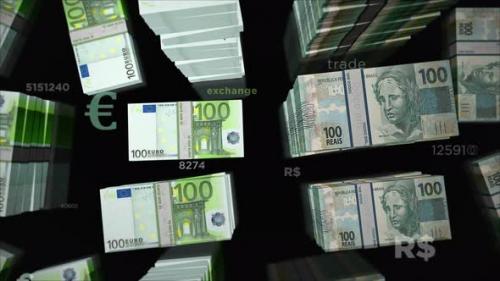 Videohive - Euro and Brazil Real money exchange loop - 35178657 - 35178657
