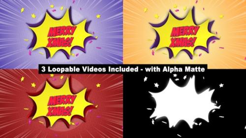 Videohive - MERRY XMAS Comic Text Package - 35178675 - 35178675