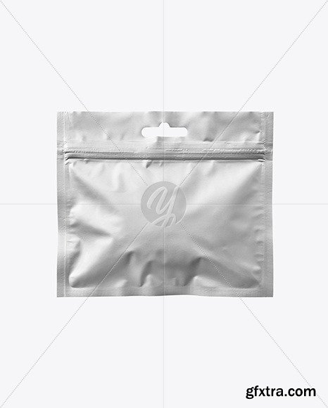 Metallic Sachet with Zip Lock Mockup 87866