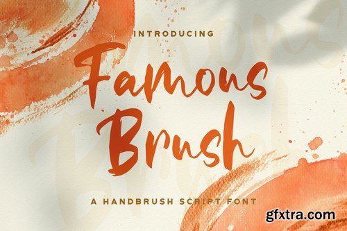 Famous Brush - Textured Brush Font