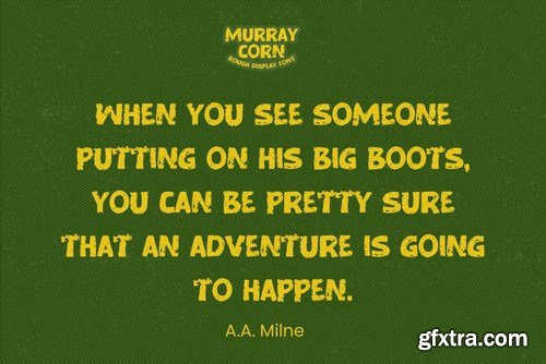 Murray Corn - Rough Display Font