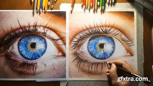 How to Draw Face Components with Colored Pencils