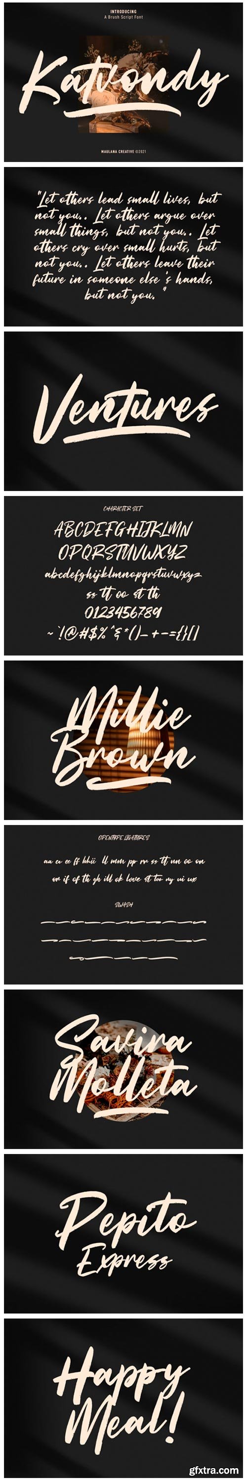 Katvondy Marker Brush Script Font