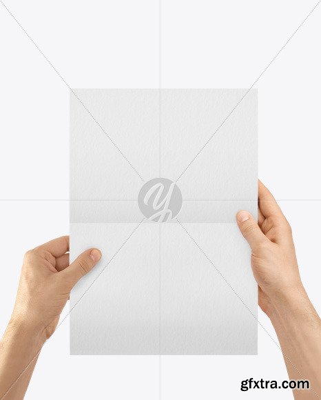 A4 Paper in a Hand Mockup 88236