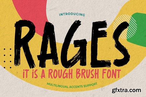 Rages - It\'s A Rough Brush Font