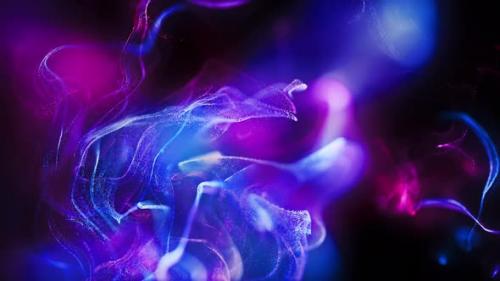 Videohive - Purple Colorful Particles Background Loop 4K - 35252034 - 35252034
