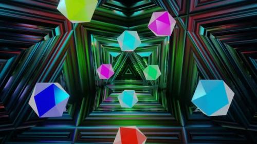 Videohive - Vj Loop Disco Floating Multicolored Spheres 02 - 35252367 - 35252367