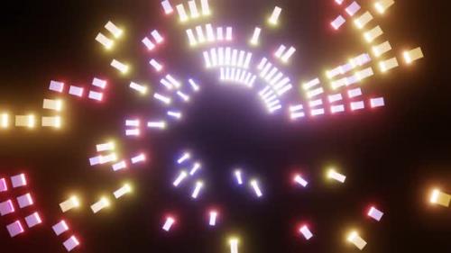 Videohive - Vj Loop Disco Multicolored Shimmering Rays Of Light 02 - 35252629 - 35252629