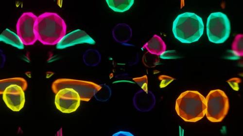 Videohive - Vj Loop Disco Multicolored Shimmering Glass Spheres 02 - 35252599 - 35252599