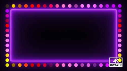 Videohive - Multicolor Neon Lights Border Abstract Glow Tik Tok Trend Background Loop V8 - 35254089 - 35254089
