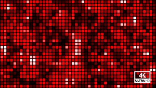 Videohive - Red Digital Dots Led Display Background Animation Looped V3 - 35254188 - 35254188