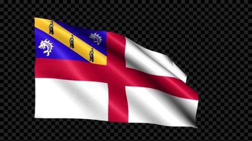 Videohive - Herm Flag Blowing In The Wind - 35255733 - 35255733