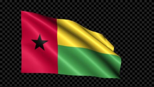 Videohive - Guinea Bissau Flag Blowing In The Wind - 35255736 - 35255736