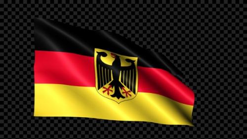 Videohive - Germany Flag Blowing In The Wind - 35255749 - 35255749
