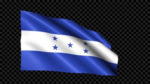 Videohive - Honduras Flag Blowing In The Wind - 35255751 - 35255751