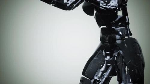 Videohive - Scifi Robot Woman Animation in the Digital World of the Future - 35259296 - 35259296