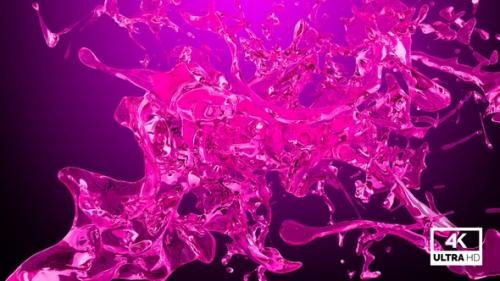 Videohive - Pink Water Jet Stream Splash V1 - 35267874 - 35267874