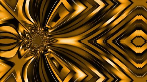 Videohive - Abstract Golden Pattern 4K 5 - 35268370 - 35268370