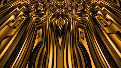 Videohive - Abstract Golden Pattern 4K 2 - 35268375 - 35268375