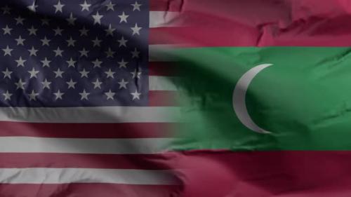 Videohive - United States and Maldives flag - 35261067 - 35261067