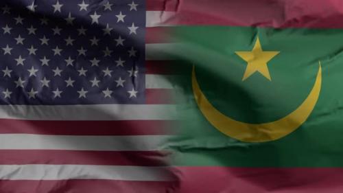 Videohive - United States and Mauritania flag - 35261068 - 35261068