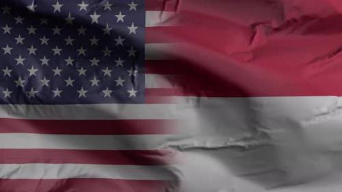 Videohive - United States and Monaco flag - 35261074 - 35261074