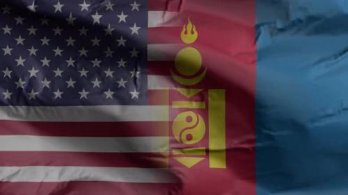 Videohive - United States and Mongolia flag - 35261075 - 35261075