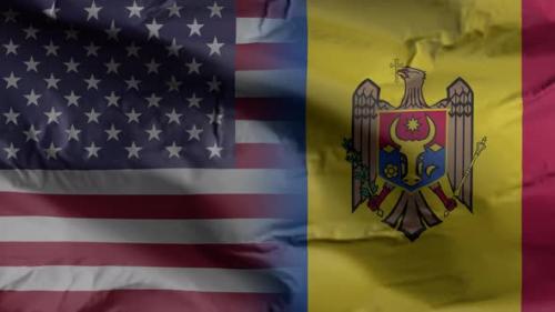 Videohive - United States and Moldova flag - 35261076 - 35261076