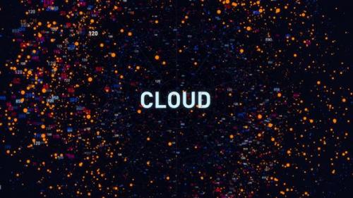Videohive - Abstract Technology Network Data Cloud - 35266079 - 35266079