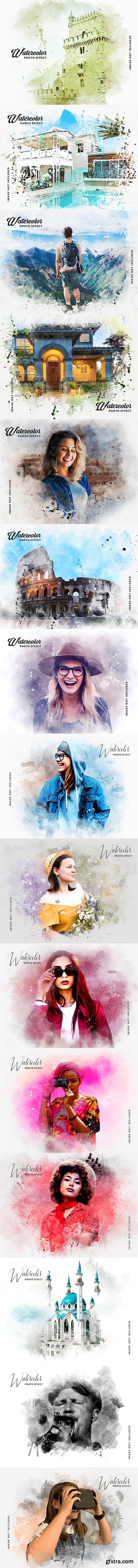 Watercolor painting photo effect 2 Watercolor painting photo effect 2