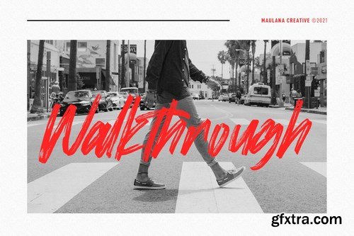 Street Walks Brush Script Font