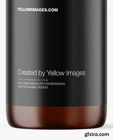 Frosted Amber Spray Bottle Mockup 61134
