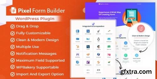 CodeCanyon - Pixel v1.0.1 - WordPress Form Builder Plugin & Autoresponder - 32238882