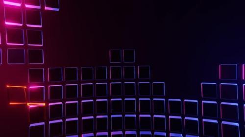 Videohive - VJ Loop is a Fascinating Space Tunnel Made of Cubes - 35231261 - 35231261