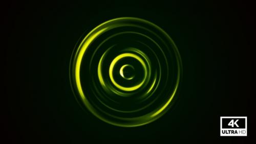 Videohive - Green Neon Background Luminous Glowing Circles Looped V3 - 35238734 - 35238734