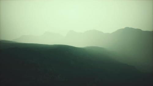 Videohive - Deep Fog in Mountain of Afghanistan at Night - 35250568 - 35250568