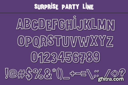 Surprise Party Family Font Family - 3 Fonts