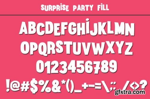 Surprise Party Family Font Family - 3 Fonts