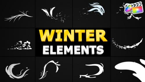 Videohive - Hand-Drawn Winter Elements | FCPX - 35290214 - 35290214