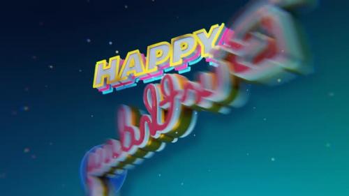 Videohive - Happy Birthday Confetti And Balloons - 35319286 - 35319286