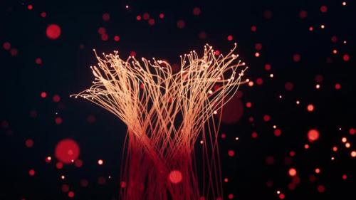 Videohive - Glowing particles and lines - 35336843 - 35336843