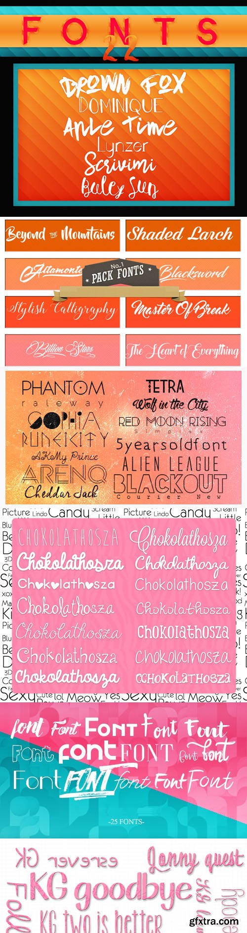 150+ Awesome Fonts Collection
